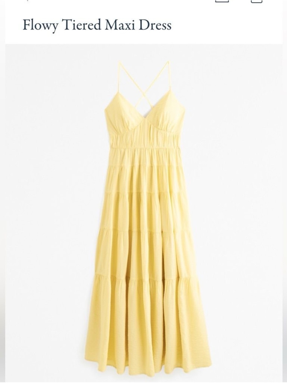 Abercrombie & Fitch Yellow Maxi Dress